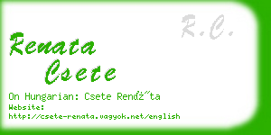 renata csete business card